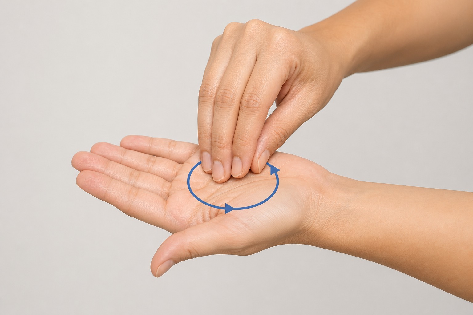 Friction des bouts de doigts et ongles